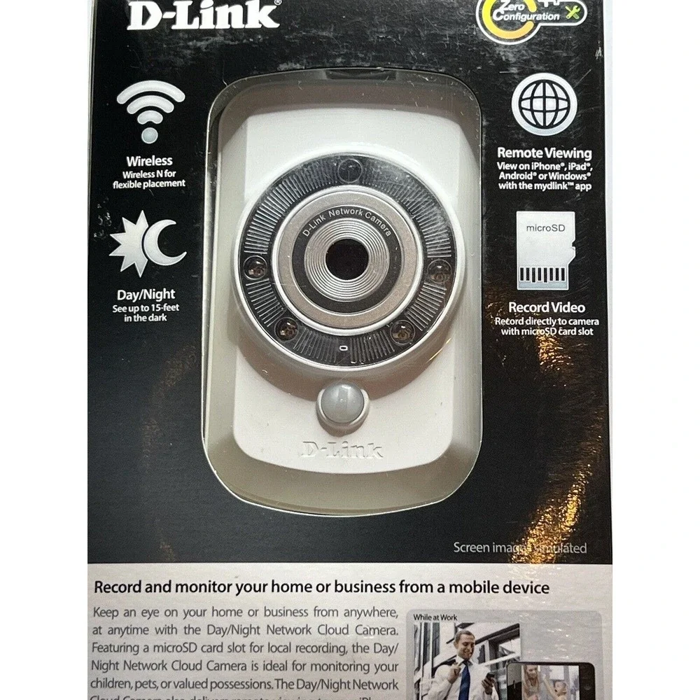 D-Link Record & Playback Wi-Fi Camera with Remote Viewing (DCS-942L)